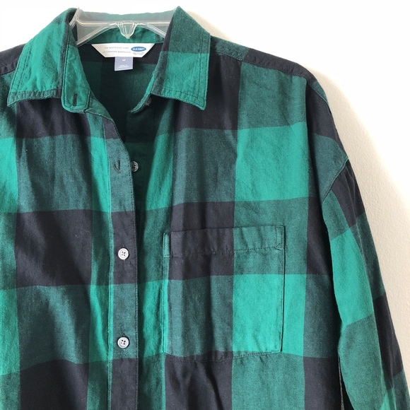 Old Navy Tops - Old Navy Women's Boyfriend Plaid Button Down Shirt